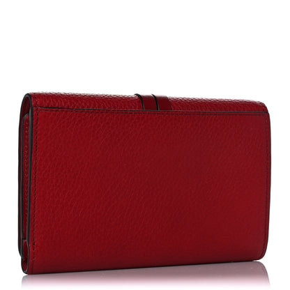 Chloe Calfskin Alphabet Compact Wallet Smoked Red 3 of 11