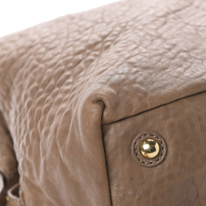 Saint Laurent Pebbled Lambskin Medium Easy Sac Brown 12 of 18
