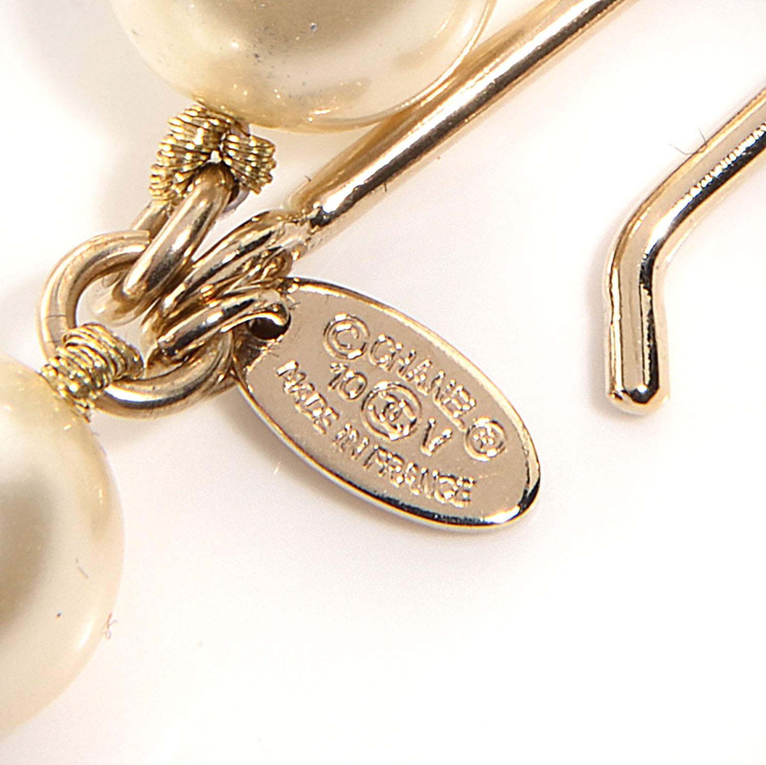Chanel Pearl CC Double Strand Belt 85 Gold 5 of 6