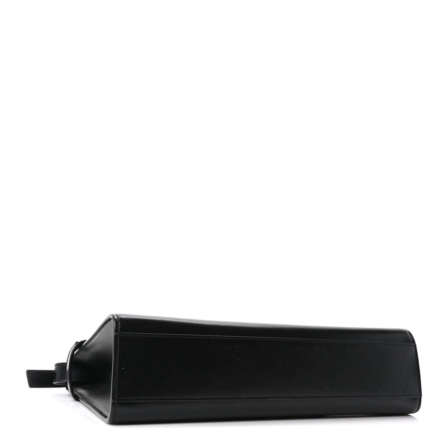 Smooth Calfskin Manhattan Shoulder Bag Black
