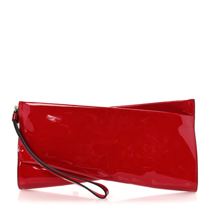 Christian Louboutin Patent Psychic Loubitwist Clutch Loubi 1 of 10