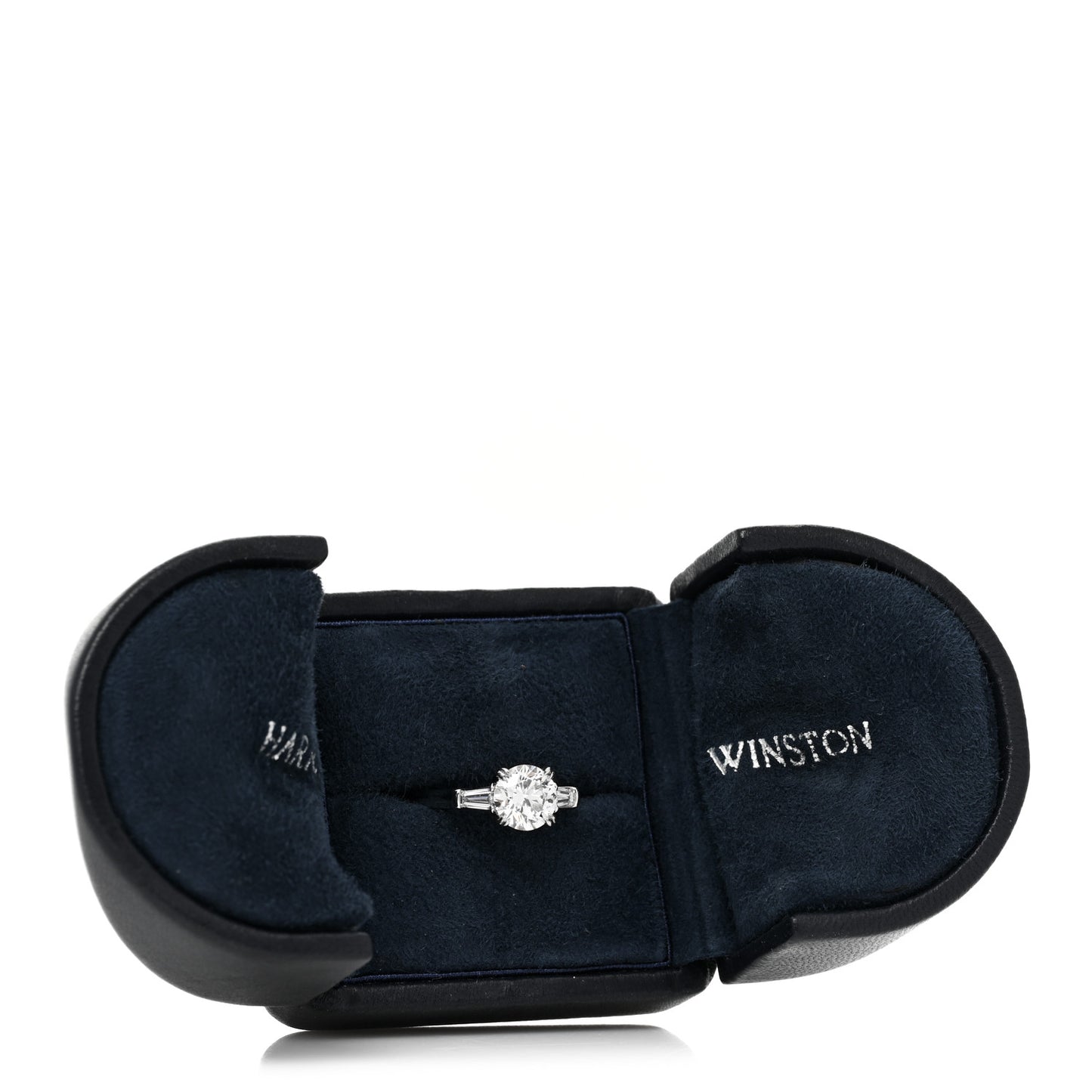 Platinum Diamond 1.40ct Classic Winston Round Brilliant Engagement Ring 51 5.75