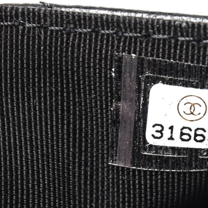 Chanel Lambskin Quilted Flap Card Holder Wallet Black 8 of 8
