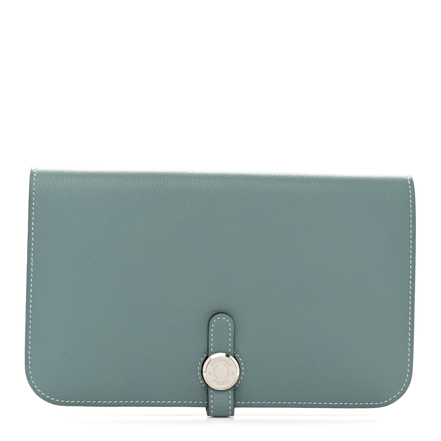 Hermes Evercolor Dogon Duo Wallet Ciel 1 of 11
