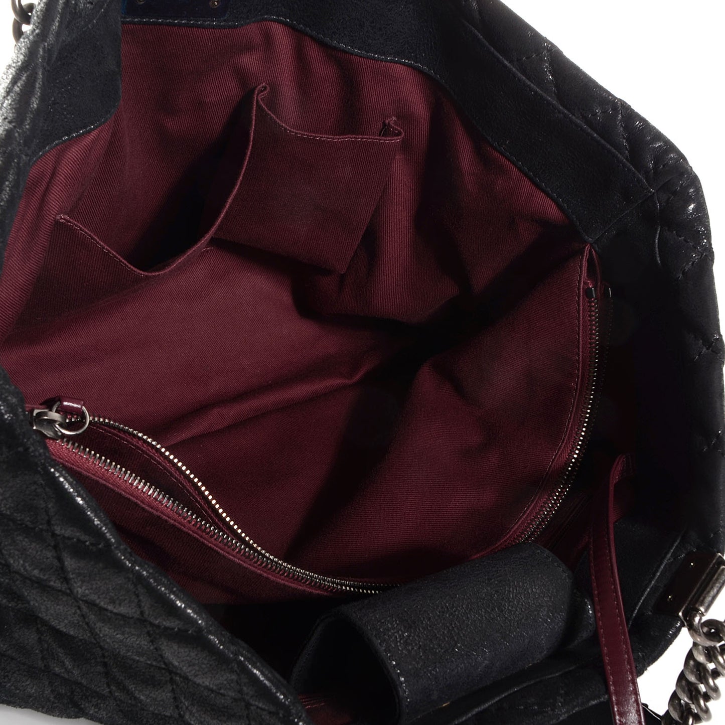 Goatskin Large Gentle Boy Shopping Tote Black