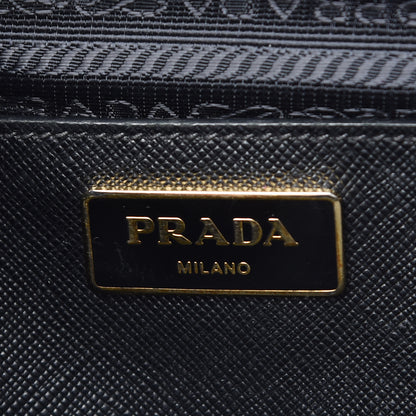 Prada Saffiano Medium Galleria Double Zip Tote Black 7 of 13