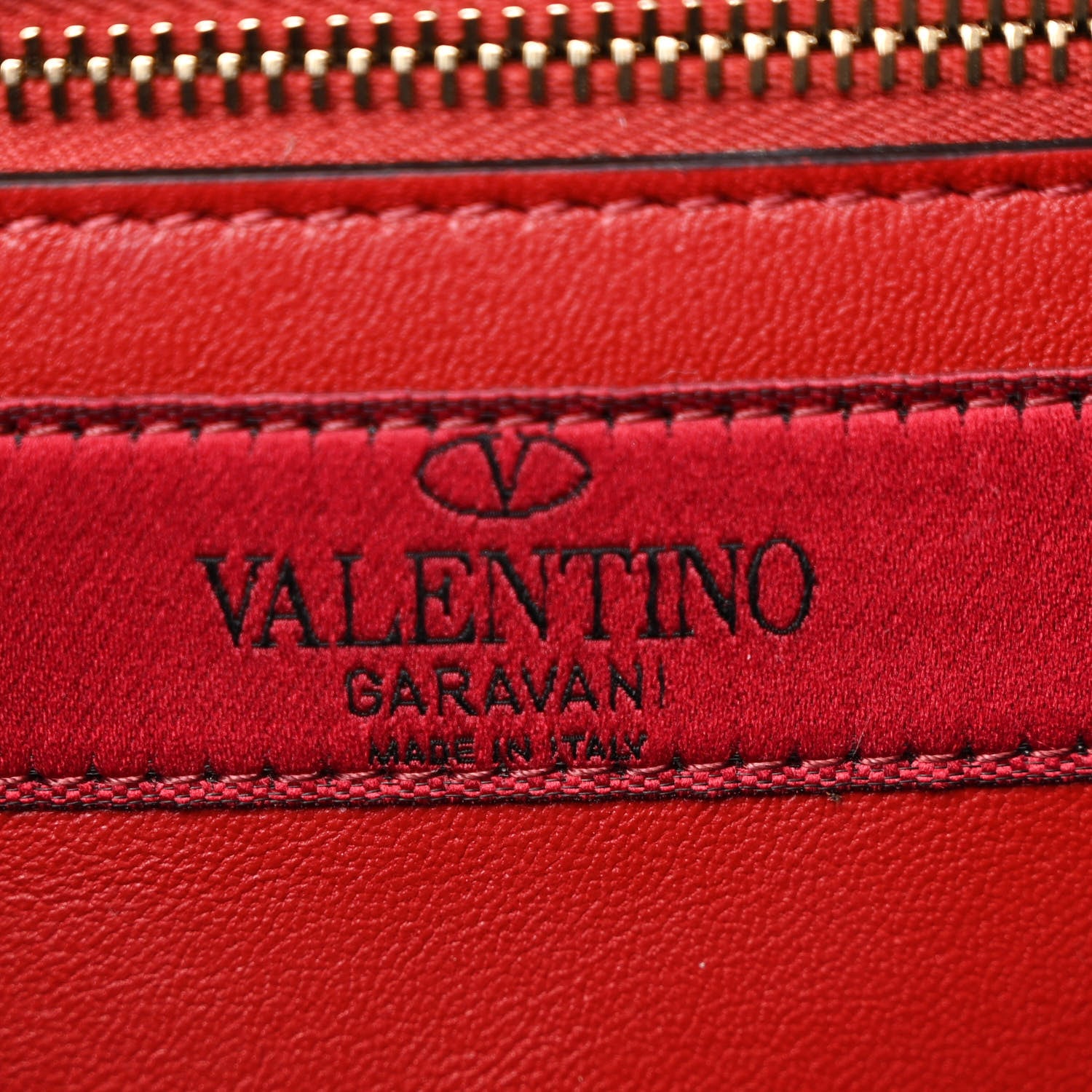 Valentino Garavani Nappa Butterfly Embroidered Rockstud Spike Wallet on Chain Black 6 of 10