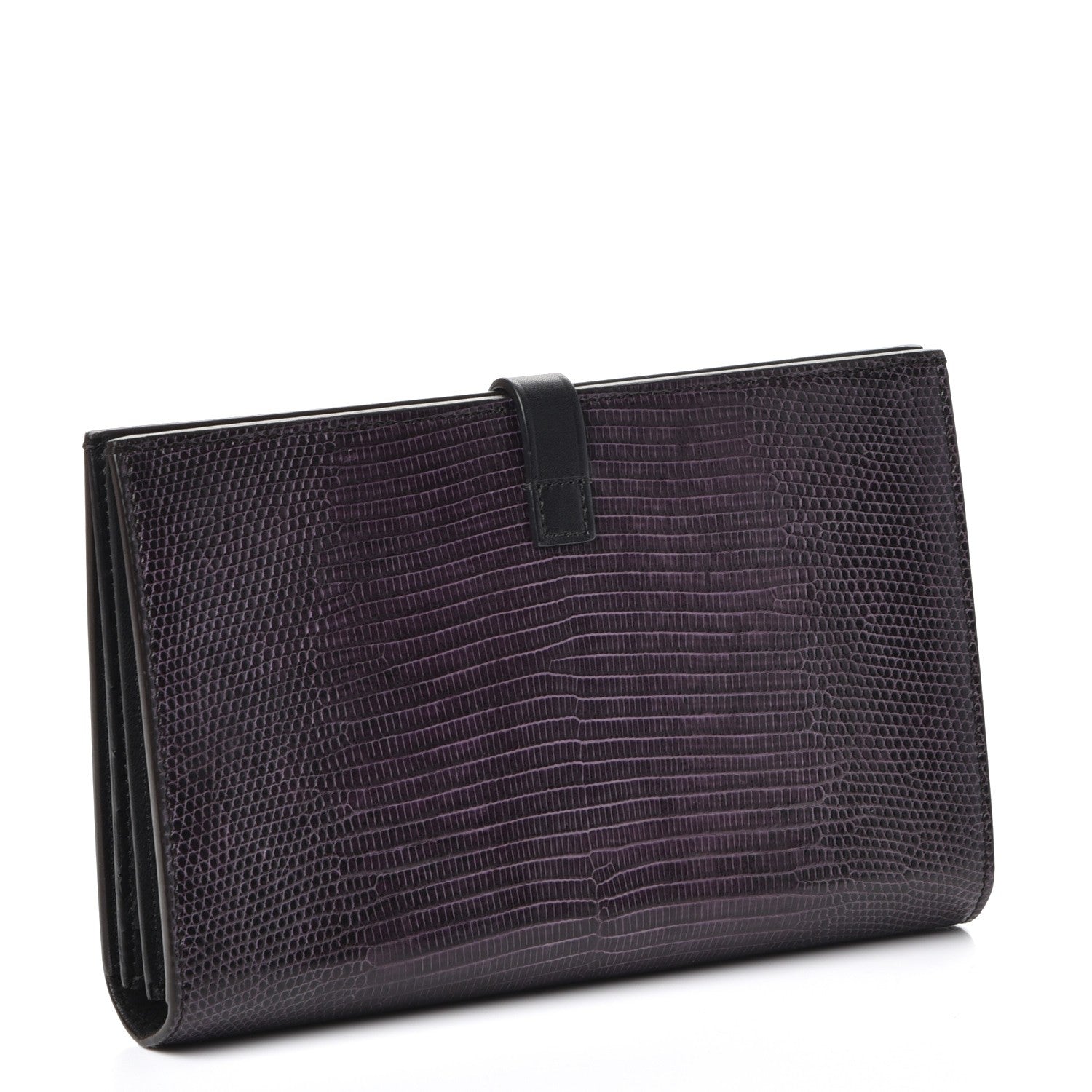 Celine Lizard Calfskin Large Multifunction Strap Wallet Velvet 3 of 7