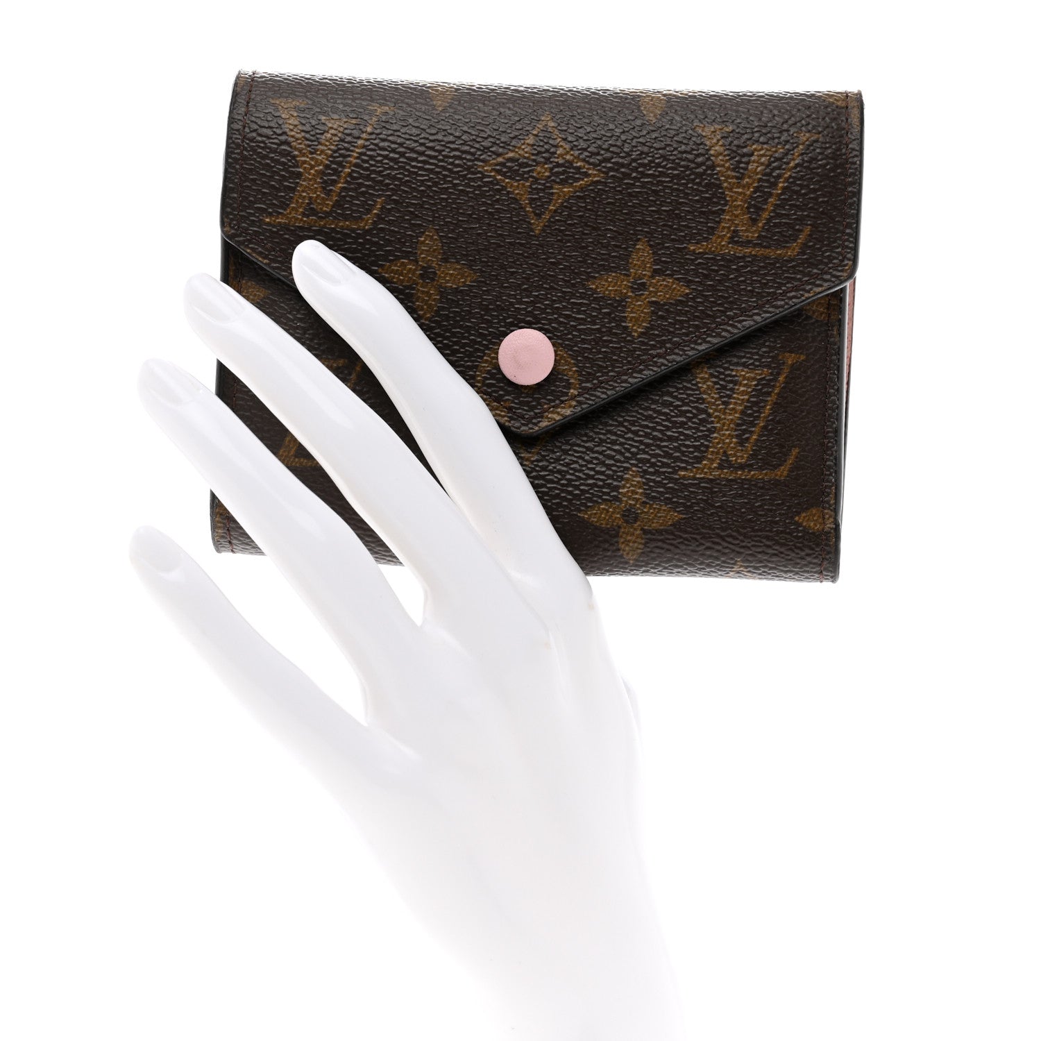 Louis Vuitton Monogram Victorine Wallet Rose Ballerine 2 of 8