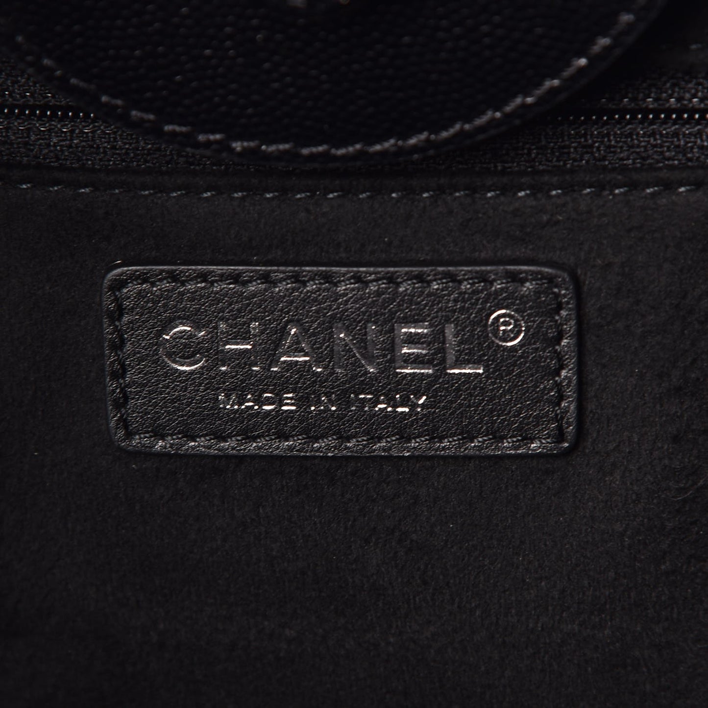 Caviar Small Studded Deauville Tote Black