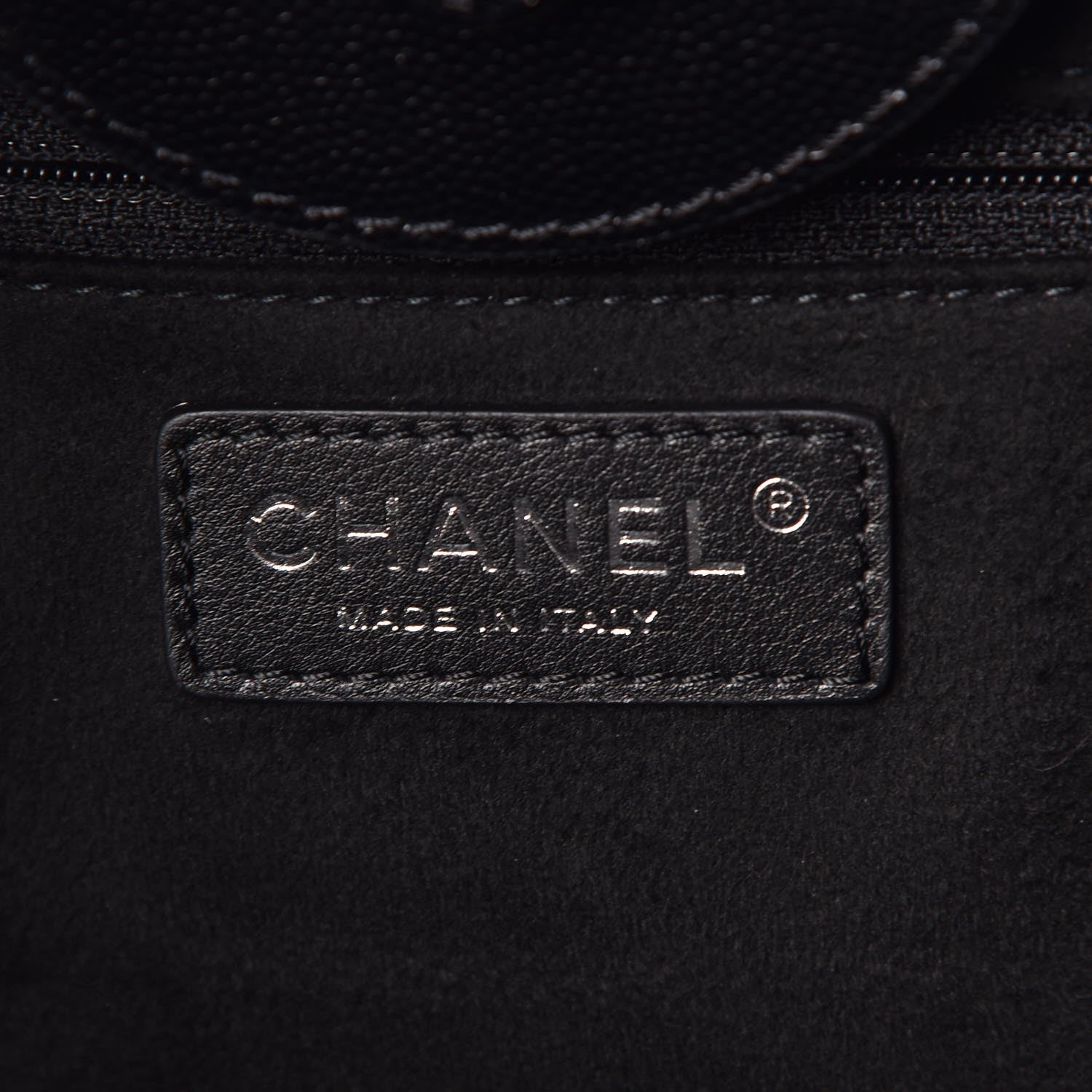 Chanel Caviar Small Studded Deauville Tote Black 7 of 8