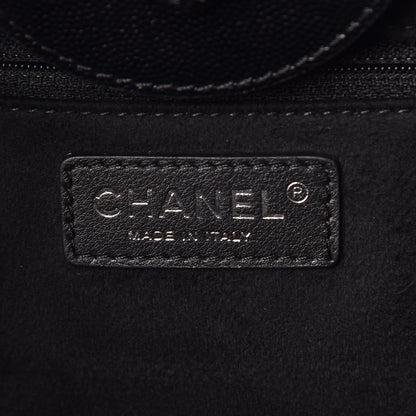 Chanel Caviar Small Studded Deauville Tote Black 7 of 8