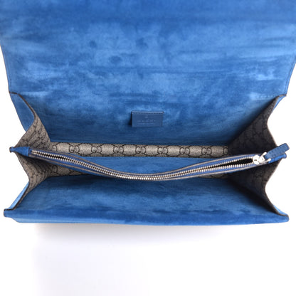 Gucci GG Supreme Monogram Medium Dionysus Shoulder Bag Blue 6 of 8