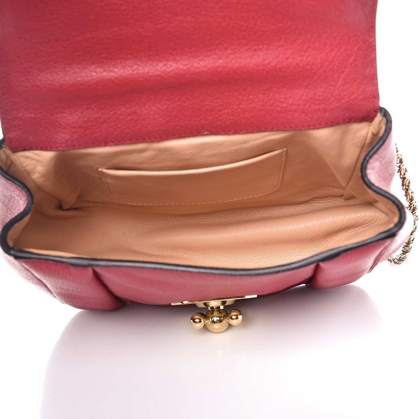Goatskin Small Elsie Shoulder Bag Red