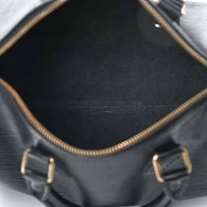 Louis Vuitton Epi Speedy 25 Black 4 of 9