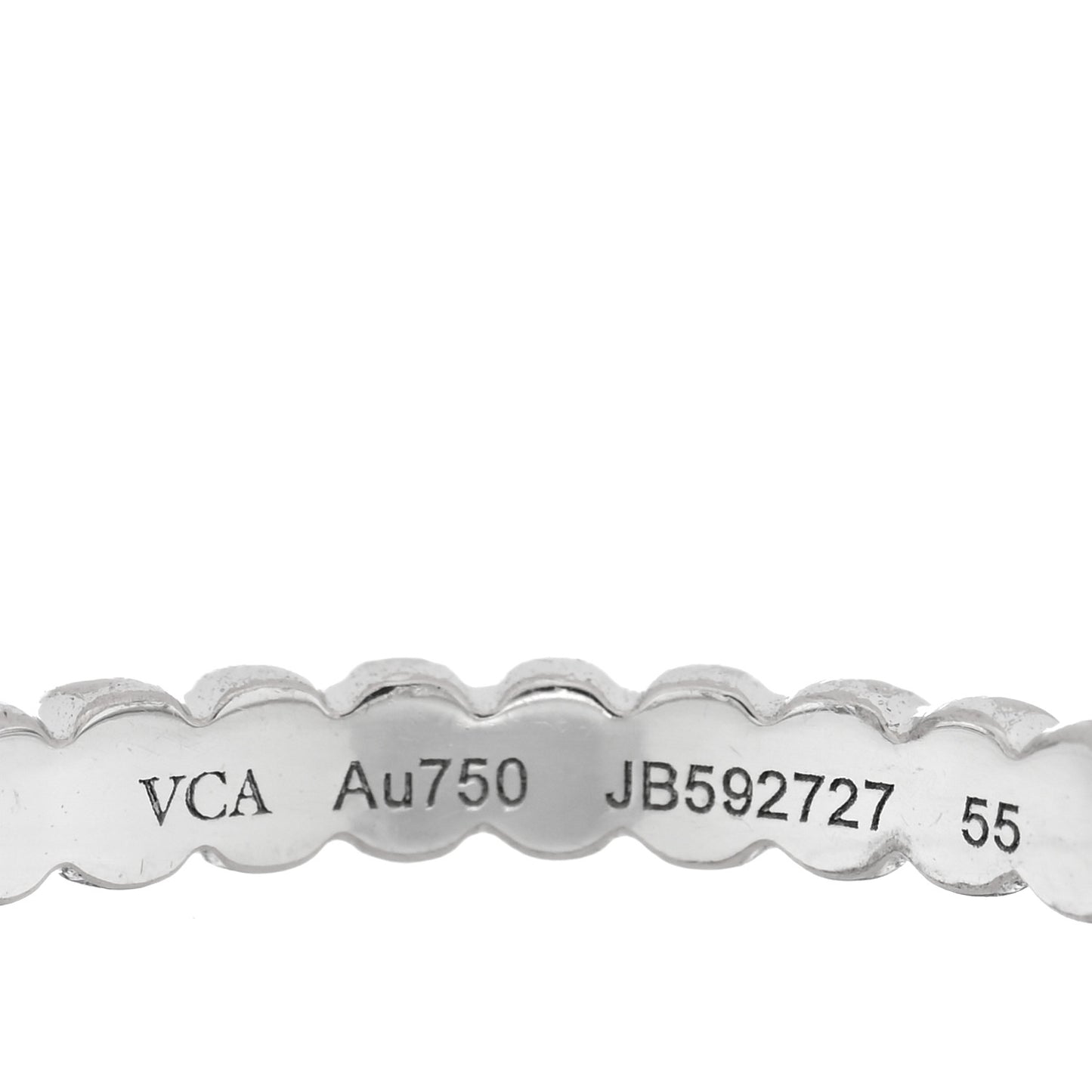 18K White Gold Small Perlee Ring 55 7.25