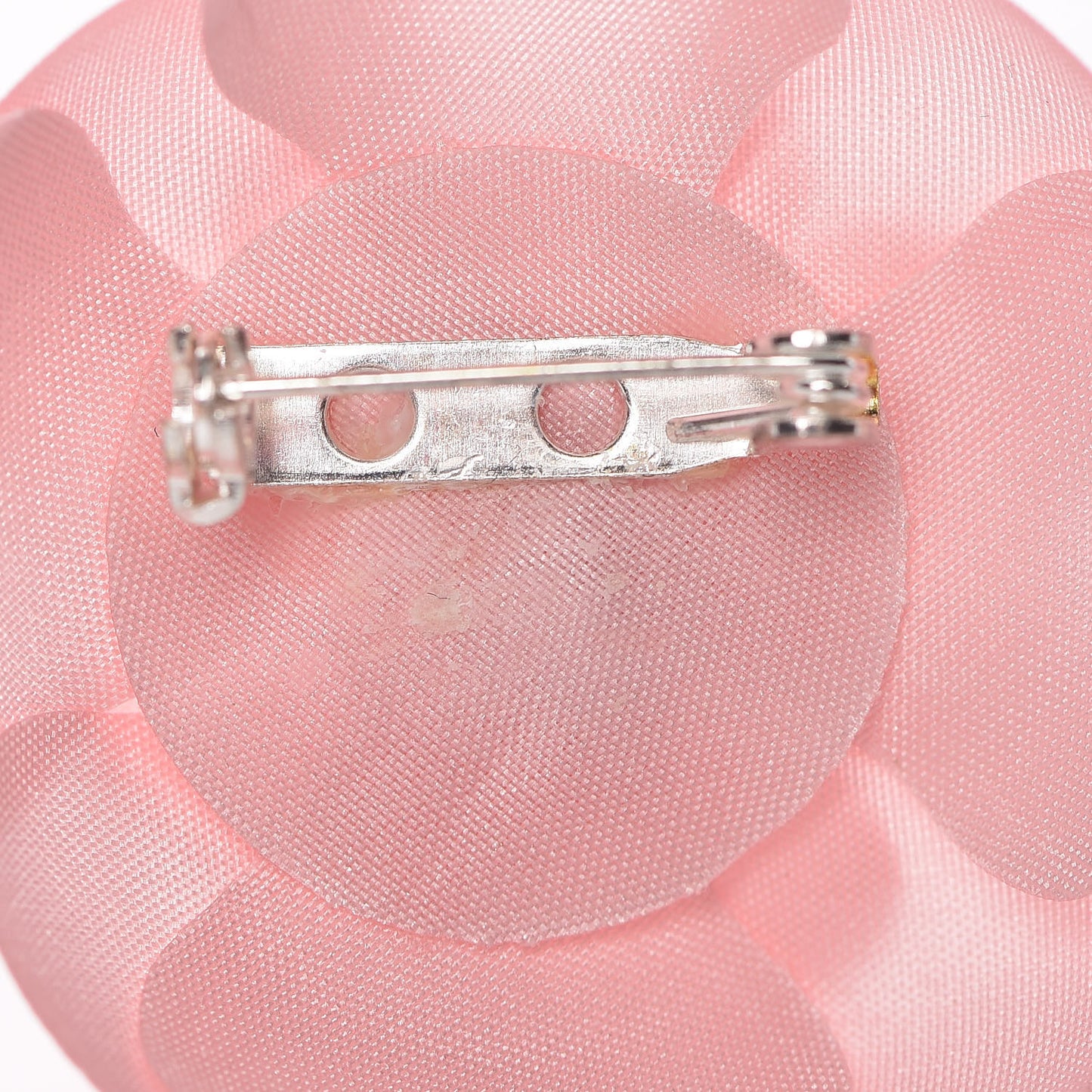 Camellia Brooch Pin Set Grey Pink