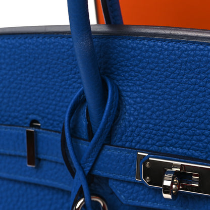 Hermes Togo Birkin 25 Bleu Zellige 10 of 12