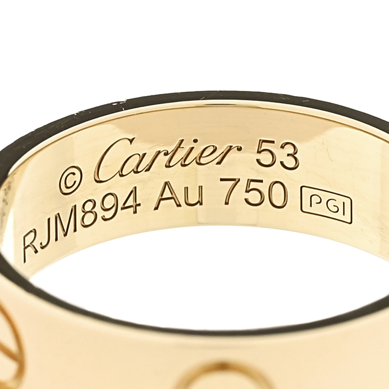 Cartier 18K Yellow Gold 5.5mm LOVE Ring 53 6.25 4 of 4
