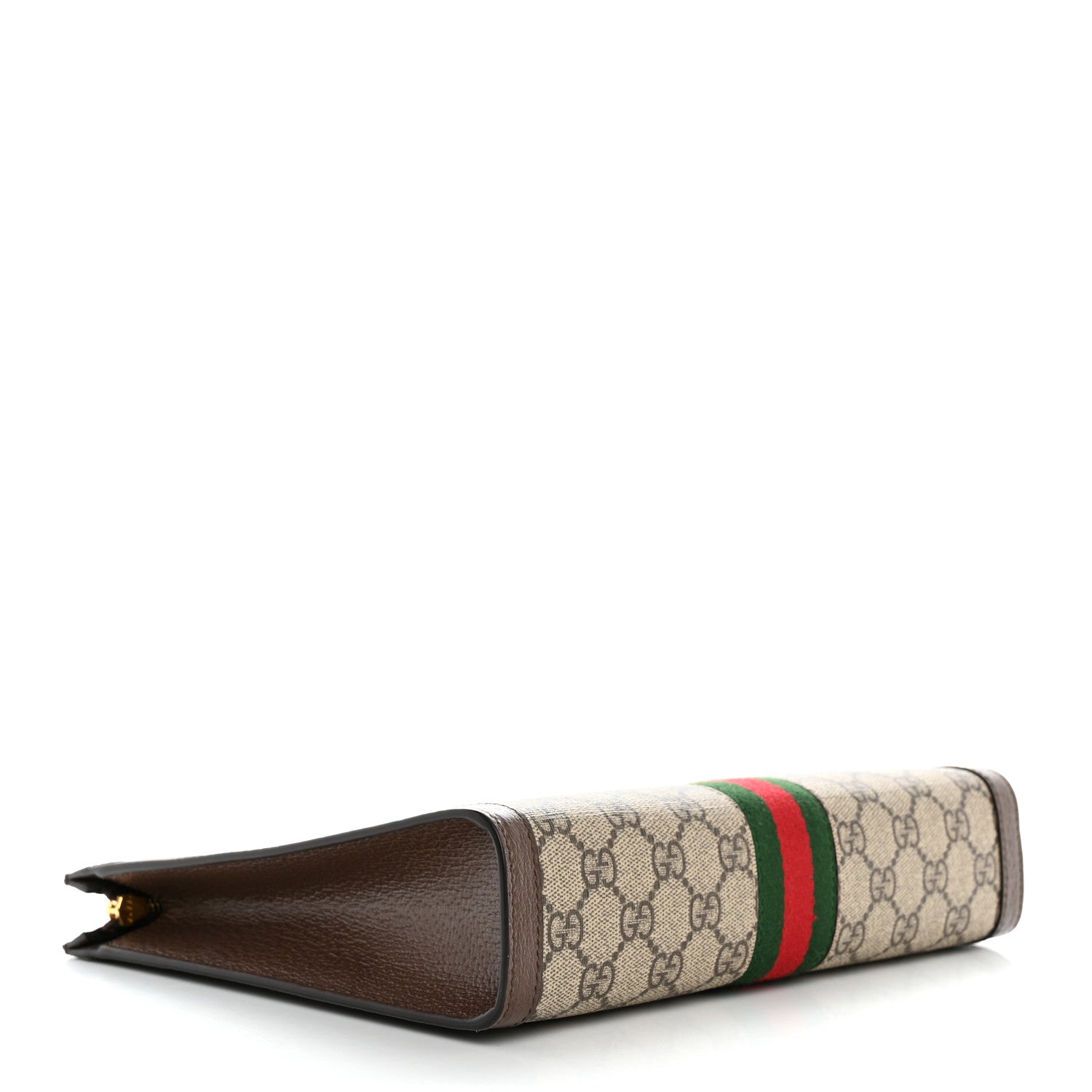 Gucci GG Supreme Monogram Web Ophidia Pouch Brown 4 of 7