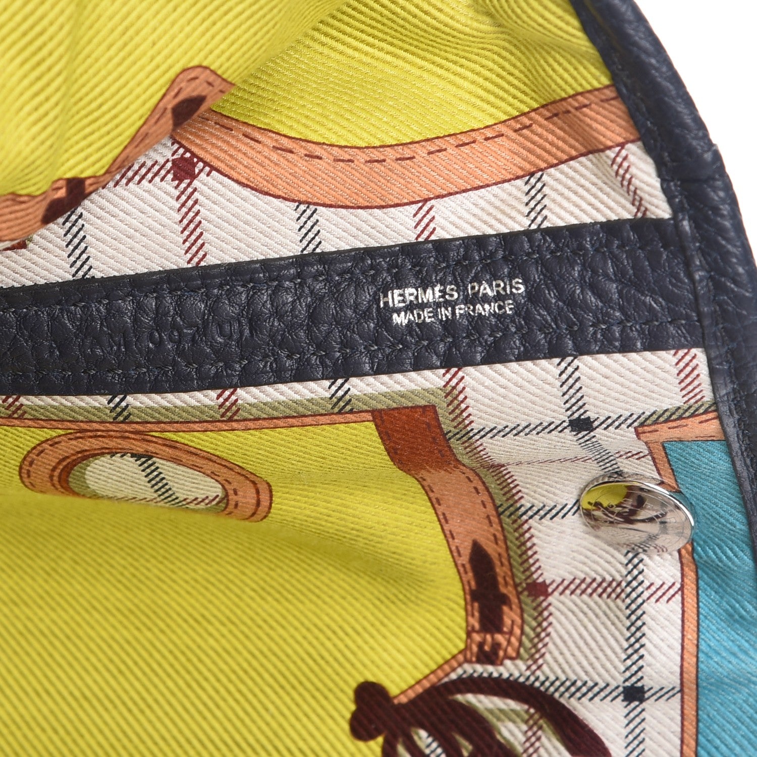 Hermes Negonda Garden Party 36 MM Bleu Indigo Bleu Atoll Lime 6 of 7