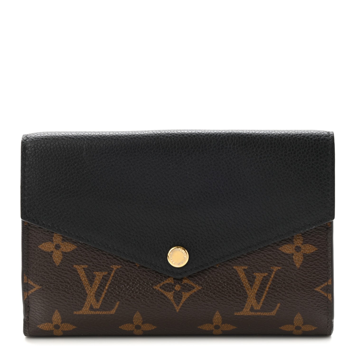 Louis Vuitton Monogram Pallas Compact Wallet Black 1 of 9