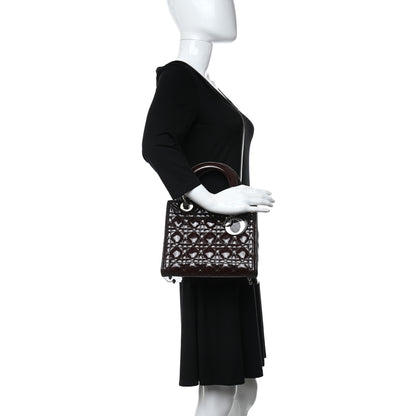 Christian Dior Patent Cannage Medium Lady Dior Purple 2 of 10