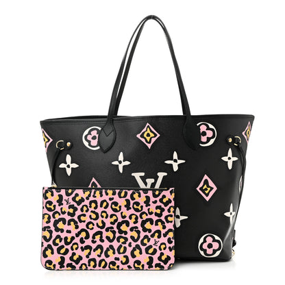 Louis Vuitton Monogram Giant Wild At Heart Neverfull MM Black 3 of 10