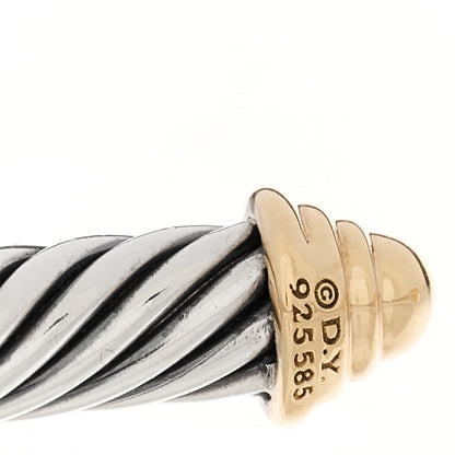David Yurman Sterling Silver 14K Yellow Gold 5mm Cable Classics Bracelet 4 of 4