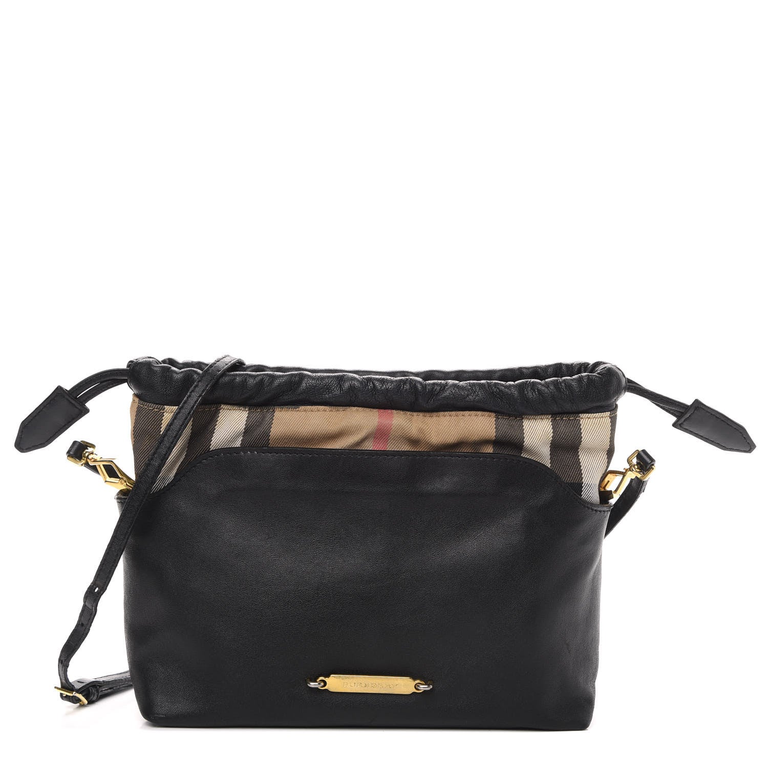 Burberry Calfskin House Check Little Crush Black 1 of 17
