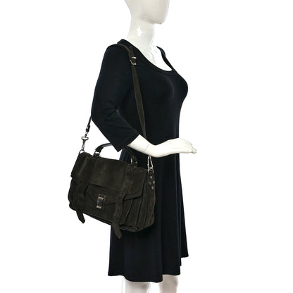 Proenza Schouler Suede Medium PS1 Satchel Pepe 2 of 8