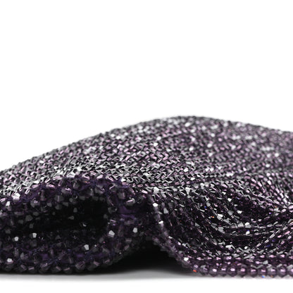 Jimmy Choo Satin Bead Embellished Callie Fringe Tassel Chain Evening Bag Cassis 8 of 9