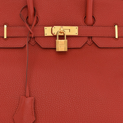 Hermes Togo Birkin 35 Rouge Casaque 7 of 9