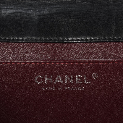 Chanel Lambskin Quilted Clutch With Chain Flap Black 6 of 8