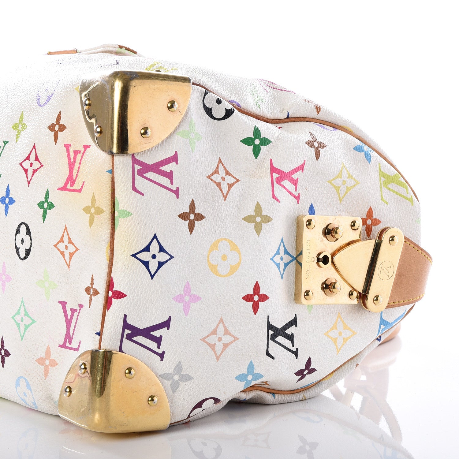 Louis Vuitton Monogram Multicolor Speedy 30 White 6 of 12