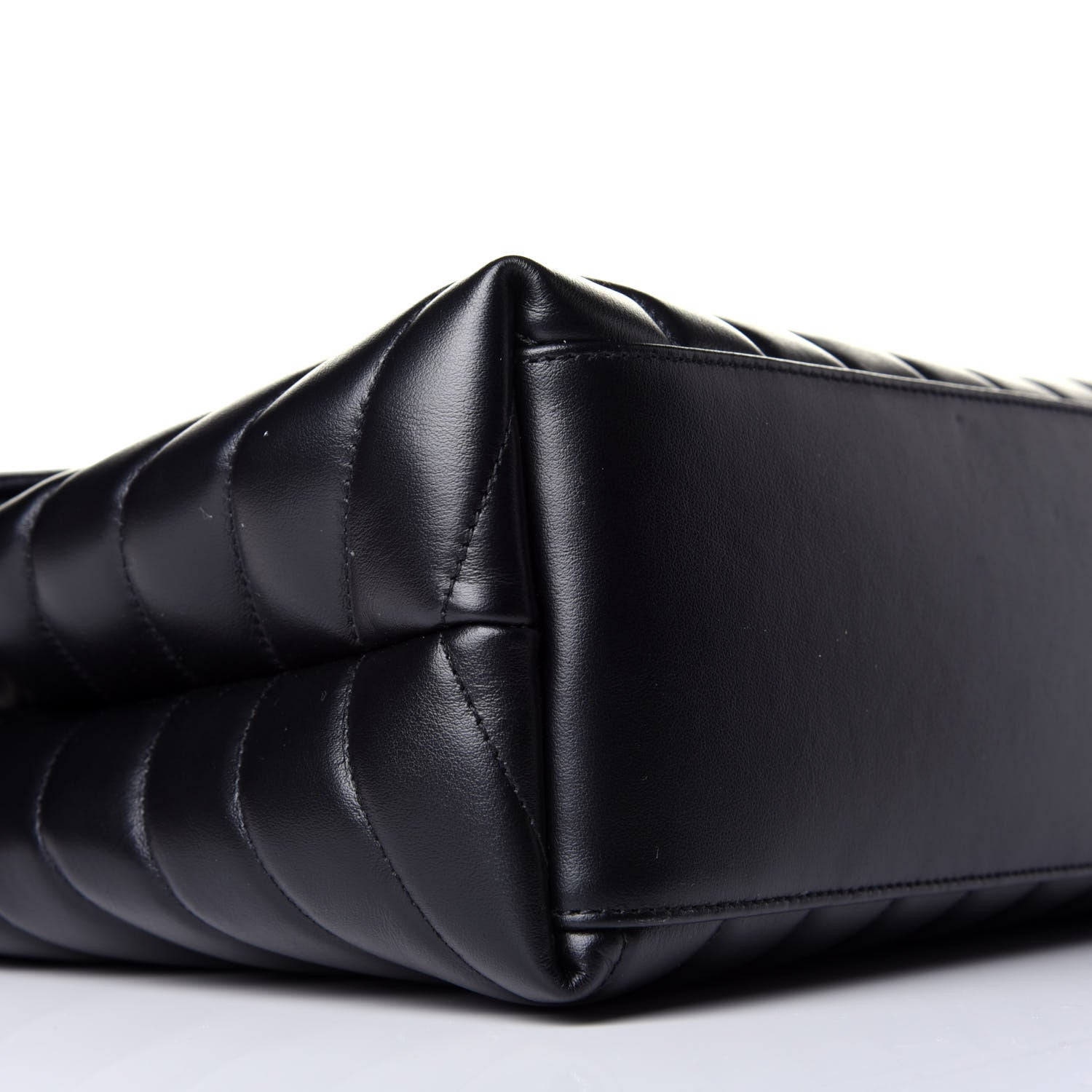 Saint Laurent Calfskin Y Quilted Monogram Medium Loulou Chain Satchel Black 8 of 9
