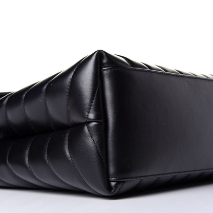 Saint Laurent Calfskin Y Quilted Monogram Medium Loulou Chain Satchel Black 8 of 9