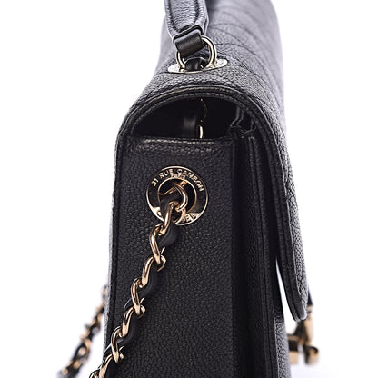 Chanel Grained Calfskin Quilted Medium Cuba Top Handle Flap Black 13 of 14