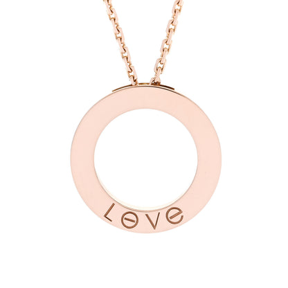 Cartier 18K Pink Gold LOVE Pendant Necklace 4 of 7
