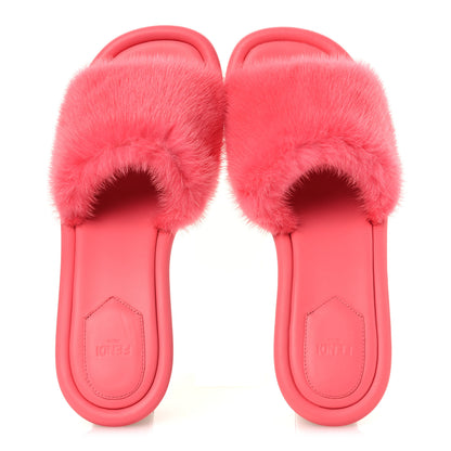 Fendi Mink FF Baguette Sandals 40 Kissed 2 of 10