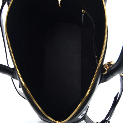 Balenciaga Signature Grained Calfskin Logo M Ville Top Handle Bag Black 6 of 9