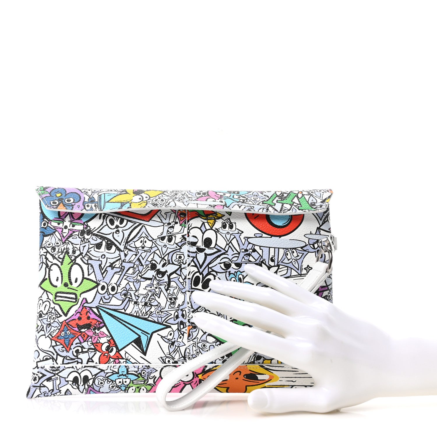 Louis Vuitton Monogram Comics Trio Envelope Pouch Multicolor 2 of 14