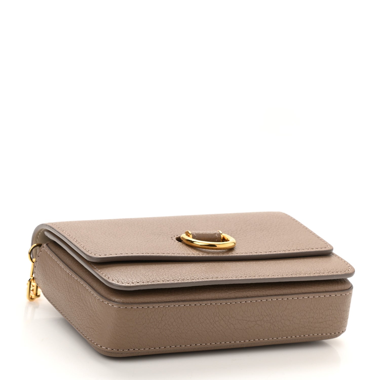 Burberry Goatskin Mini Hayes D-Ring Crossbody Bag Beige 4 of 8