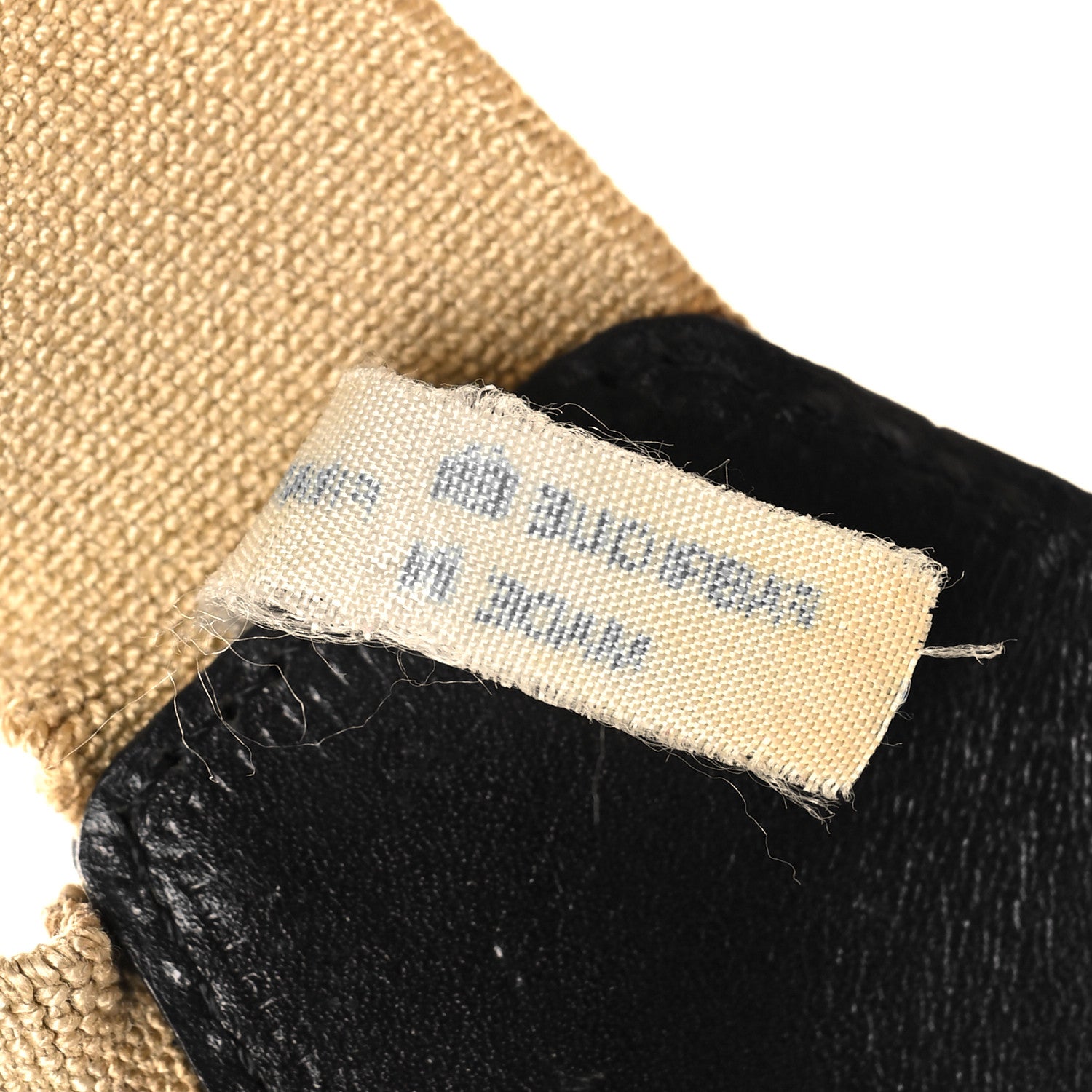 Chanel Elastic Logo Suspenders Beige Black 3 of 5