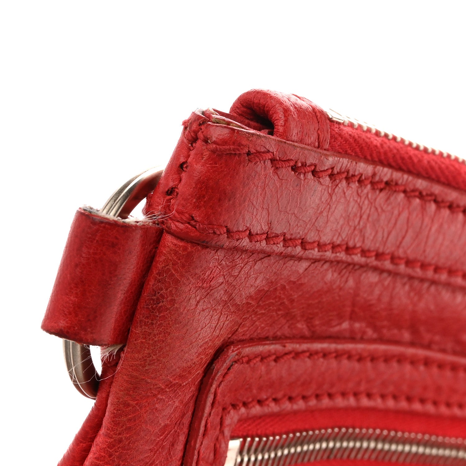 Balenciaga Agneau Arena Classic Hardware Small Clip Rouge Coquelicot 11 of 12