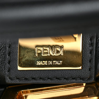 Fendi Nappa Mini Peekaboo Iconic Satchel Black 7 of 11