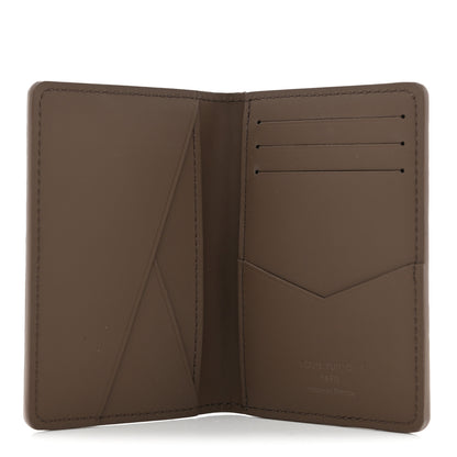 Louis Vuitton Grained Calfskin Aerogram Pocket Organizer Moka 5 of 6