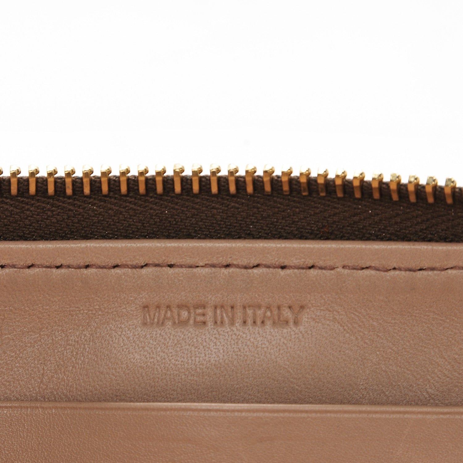 Prada Craquele Zip Around Wallet Talco 7 of 7