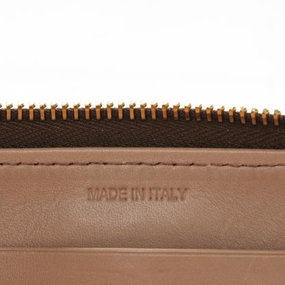 Prada Craquele Zip Around Wallet Talco 7 of 7