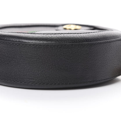 Gucci Grained Calfskin Web Mini Ophidia Round Shoulder Bag Black 9 of 10